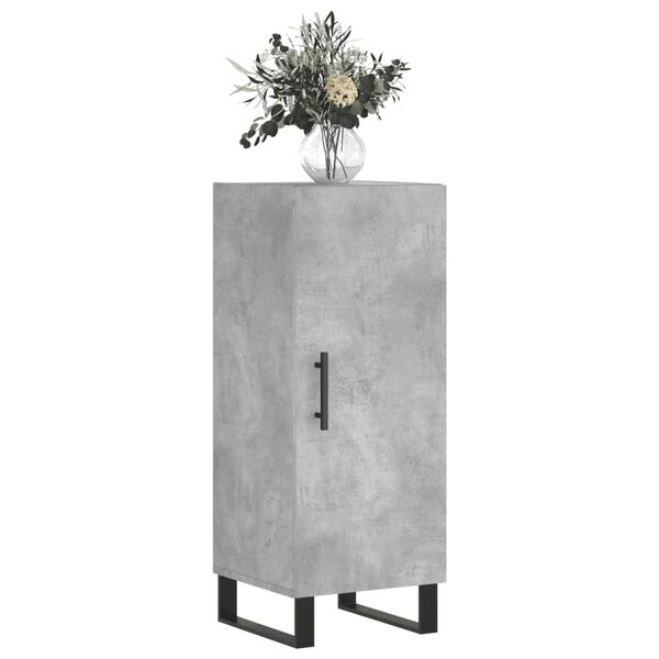 vidaXL Sideboard Concrete Grey 34.5x34x90 cm Engineered Wood