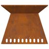 vidaXL Fire Pit Brown 60 x 60 x 50 cm Weathering steel
