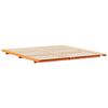 vidaXL Floor Bed Frame Wax brown 180 x 200 cm Solid pine wood
