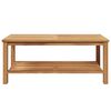vidaXL Coffee Table Brown 110 x 55 x 45 cm Solid teak wood