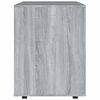 vidaXL Rolling Cabinet Grey Sonoma 60x53x72 cm Engineered Wood