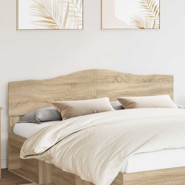 vidaXL Headboard Sonoma Oak 200 cm Engineered wood
