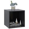 vidaXL TV Cabinet Grey 37x35x37 cm Engineered Wood