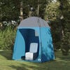 vidaXL Shower Tent Folding with Storage Blue 160 x 160 x 227 cm Steel