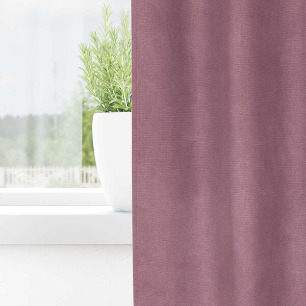 vidaXL Blackout Curtains 2 pcs Dark Pink 140 x 175 cm Velvet