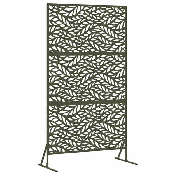 vidaXL Privacy Screen Olive 100 x 50 x 180 cm Steel