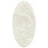 vidaXL Area Rugs Oval HUARTE Cream 100 x 200 cm 100% Polyester