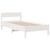 vidaXL Bed Frame without Mattress White 90x190 cm Single Solid Wood Pine