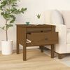 vidaXL Side Table Honey Brown 50x50x49 cm Solid Wood Pine