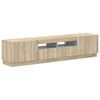 vidaXL LED TV Cabinet HOORN 3 pcs Sonoma Oak Engineered Wood