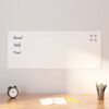 vidaXL Wall-mounted Magnetic Board White 100x40 cm Tempered Glass