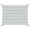 vidaXL Sun Shade Sail Light Grey and White 2 x 2.5 m