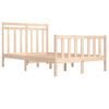 vidaXL Bed Frame without Mattress 120x190 cm Small Double Solid Wood