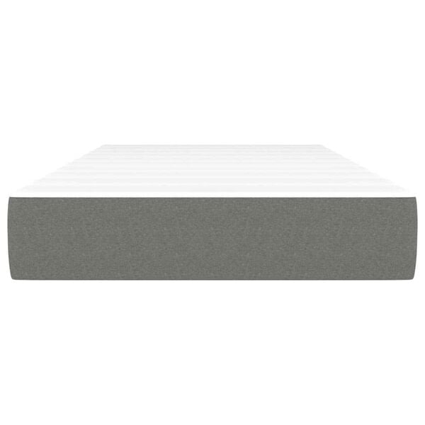 vidaXL Pocket Spring Bed Mattress Grey 120 x 190 cm Polyester
