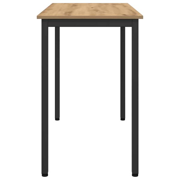 vidaXL Table Artisan Oak 100 x 50 x 76.5 cm Engineered Wood and Steel