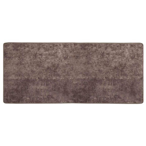 vidaXL Rug Runner MARSA Grey 100 x 50 cm Polyester and PVC