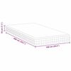 vidaXL Mattress White and Grey 100 x 200 cm Bonell Spring