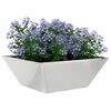 vidaXL Garden Planter Silver 40 x 40 x 15 cm Galvanised Steel