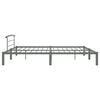 vidaXL Bed Frame without Mattress Grey Metal 200x200 cm