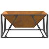 vidaXL Fire Pit Brown 80 x 80 x 40 cm Steel