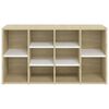 vidaXL Shoe Bench White and Sonoma Oak 103x30x55 cm Engineered Wood