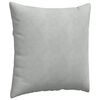 vidaXL Sofa Pillows 2 pcs Light Grey 60 x 60 cm Corduroy Fabric