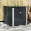 vidaXL Garden Storage Box Black 101.5 x 107 x 100 cm Steel