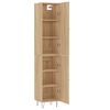 vidaXL Highboard Sonoma Oak 34.5x34x180 cm Engineered Wood