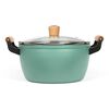 Livoo Stewpot with Wooden Handles 24 cm 5 L Green