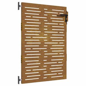 vidaXL Garden Gate 85 x 125 cm Powder-coated steel Black Lockable