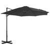 vidaXL Garden Parasol with Portable Base Anthracite