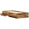 vidaXL Bed Frame with Drawer Old Wood 90 x 200 cm Engineered Wood