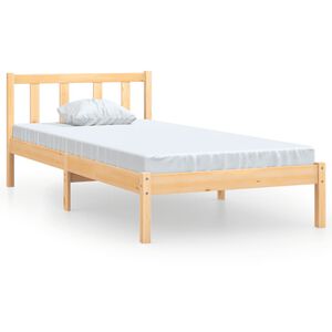 vidaXL Bed Frame without Mattress Solid Wood Single