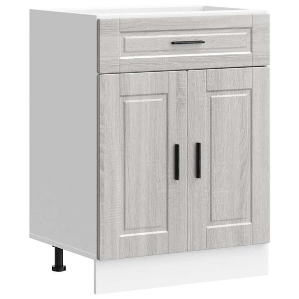 vidaXL Kitchen Base Cabinet&nbsp;Porto Grey Sonoma Engineered Wood