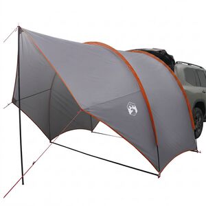 vidaXL Tailgate Awning Water-resistant Grey and Orange