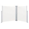 vidaXL Patio Retractable Double Side Awning 170x600 cm Cream