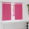 vidaXL Blackout Curtains with Rings 2 pcs Bright Pink 140 x 140 cm