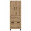 vidaXL Highboard with Drawer 2 pcs Artisan Oak 69.5 x 34 x 180 cm