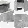 vidaXL Drawer Cabinet Grey 55 x 45 x 33.5 cm Engineered wood