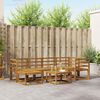 vidaXL Outdoor Sofa Set 7 pcs Natural Solid Acacia Wood