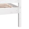 vidaXL Bed Frame without Mattress White Double Solid Wood