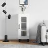 vidaXL Sideboard High Gloss White 34.5x34x90 cm Engineered Wood