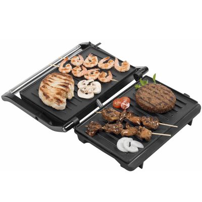Bestron Panini Grill 750 W Silver and Black Stainless Steel APG150