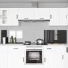 vidaXL Kitchen Backsplash 2 pcs Dark Grey 120 x 50 cm Tempered Glass