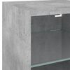 vidaXL 8 Piece TV Wall Units with LED Concrete Grey Engineered Wood