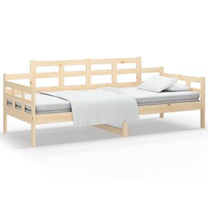 vidaXL Day Bed without Mattress Solid Wood Pine 90x200 cm