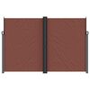 vidaXL Retractable Side Awning Brown 220x1000 cm