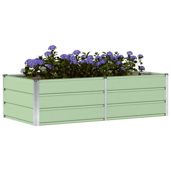 vidaXL Planter Green 160 x 80 x 45 cm Steel