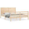 vidaXL Bed Frame without Mattress King Size Solid Wood