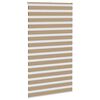 vidaXL Zebra Blind Sand Brown 135x200 cm Fabric Width 130.9 cm Polyester